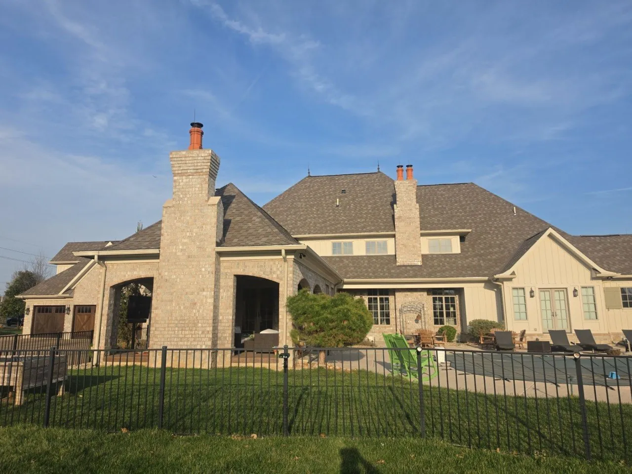 Crew working on ridge line — Wildwood estate
